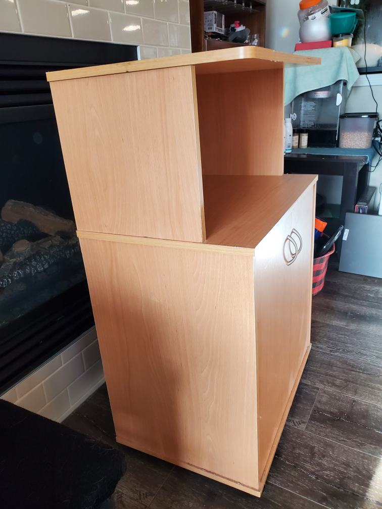oak rolling cabinet - photo 2