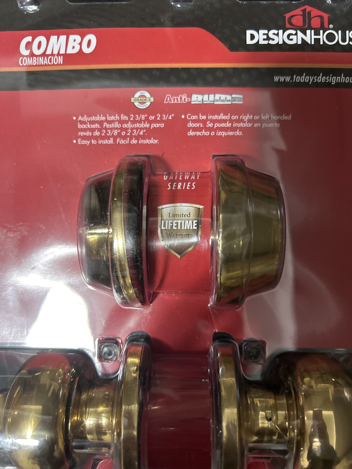 Door knob lock and deadbolt combo set image indicator(2)