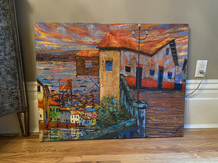 Santiago de Chile - Original Oil Painting