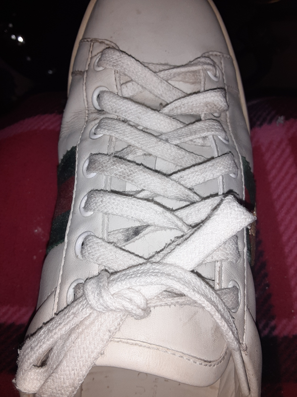 Gucci White Ace Sneakers with Bee in White Leather size 36 - photo 5