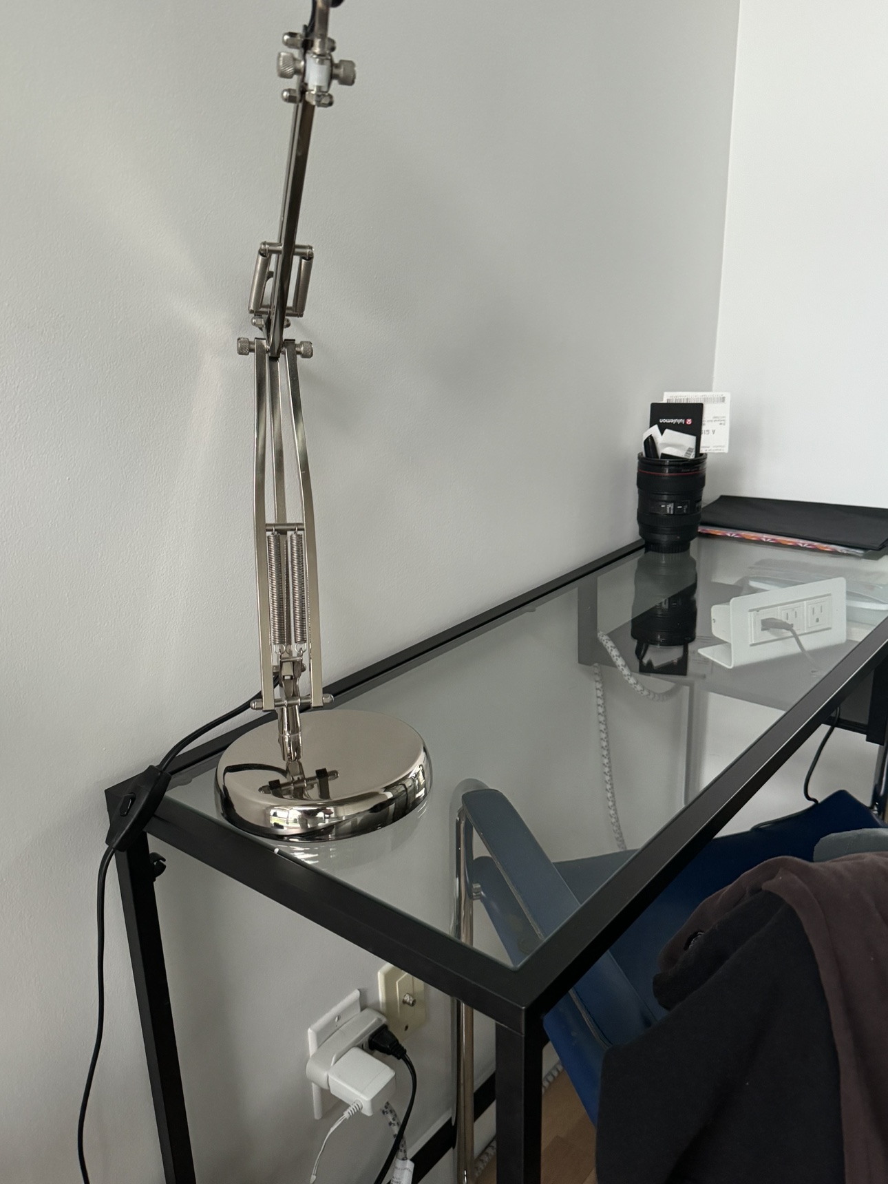IKEA, Laptop table, black/glass - photo 3
