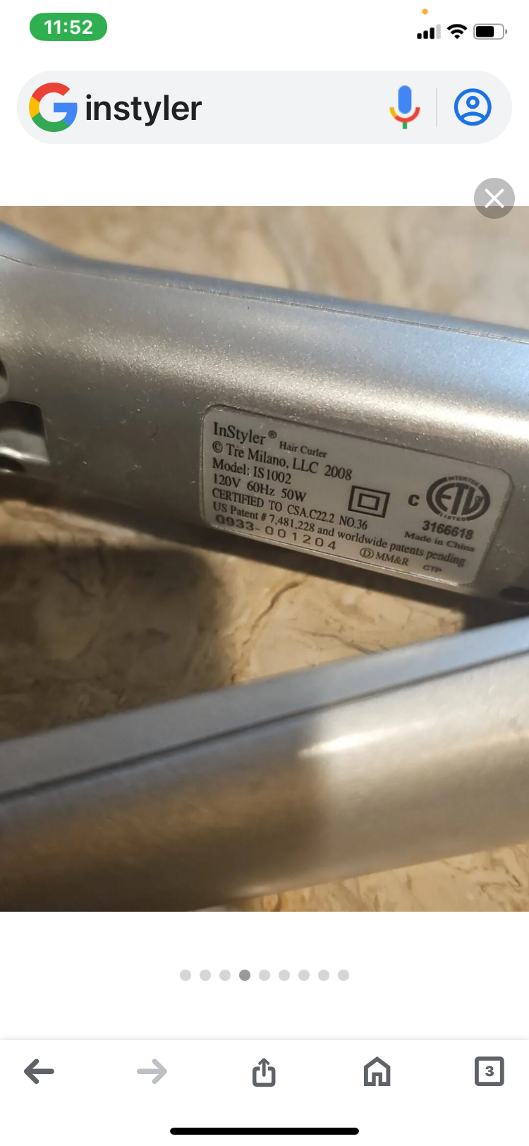 Instyler hair straightener image indicator(2)