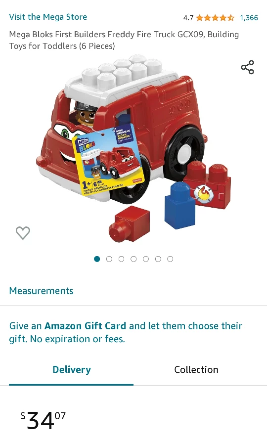 NEW!   FireTruck MEGA BLOCKS image indicator(2)