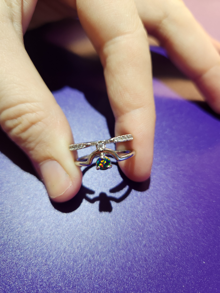 Black Fire Opal Ring image indicator(3)