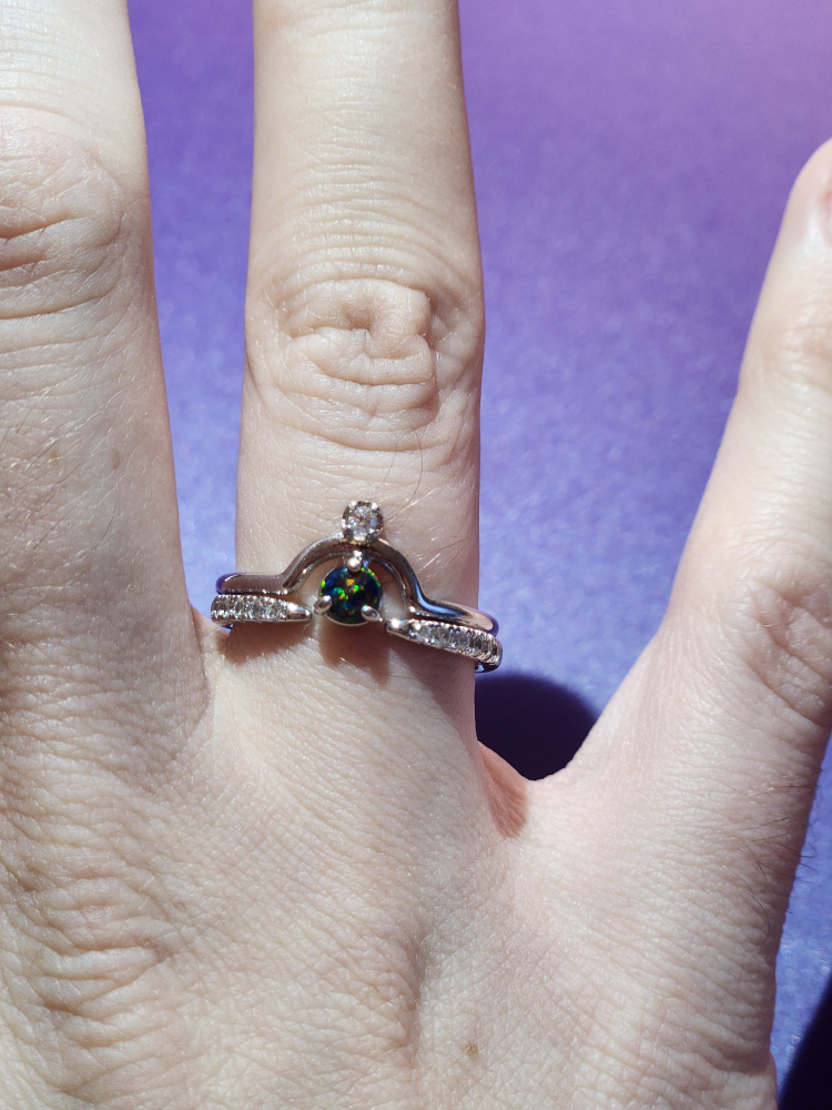 Black Fire Opal Ring image indicator(4)