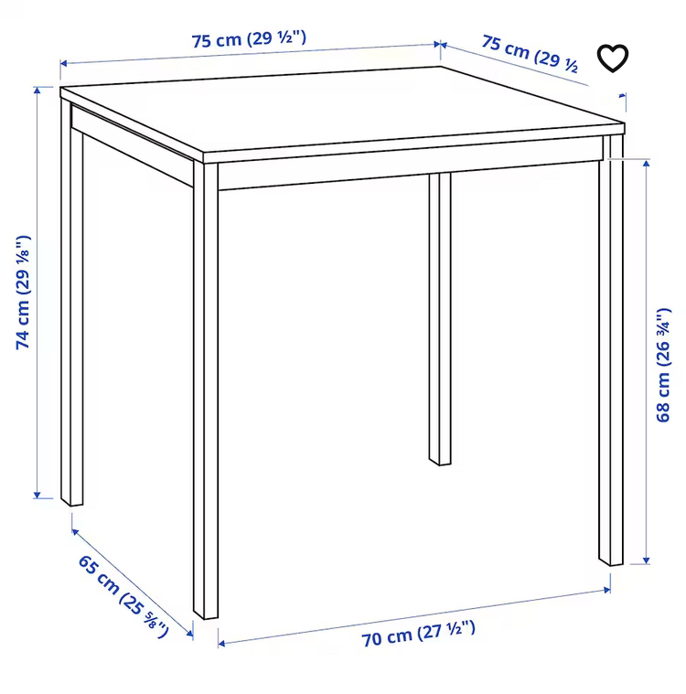 Ikea MELLTORP Table - photo 3