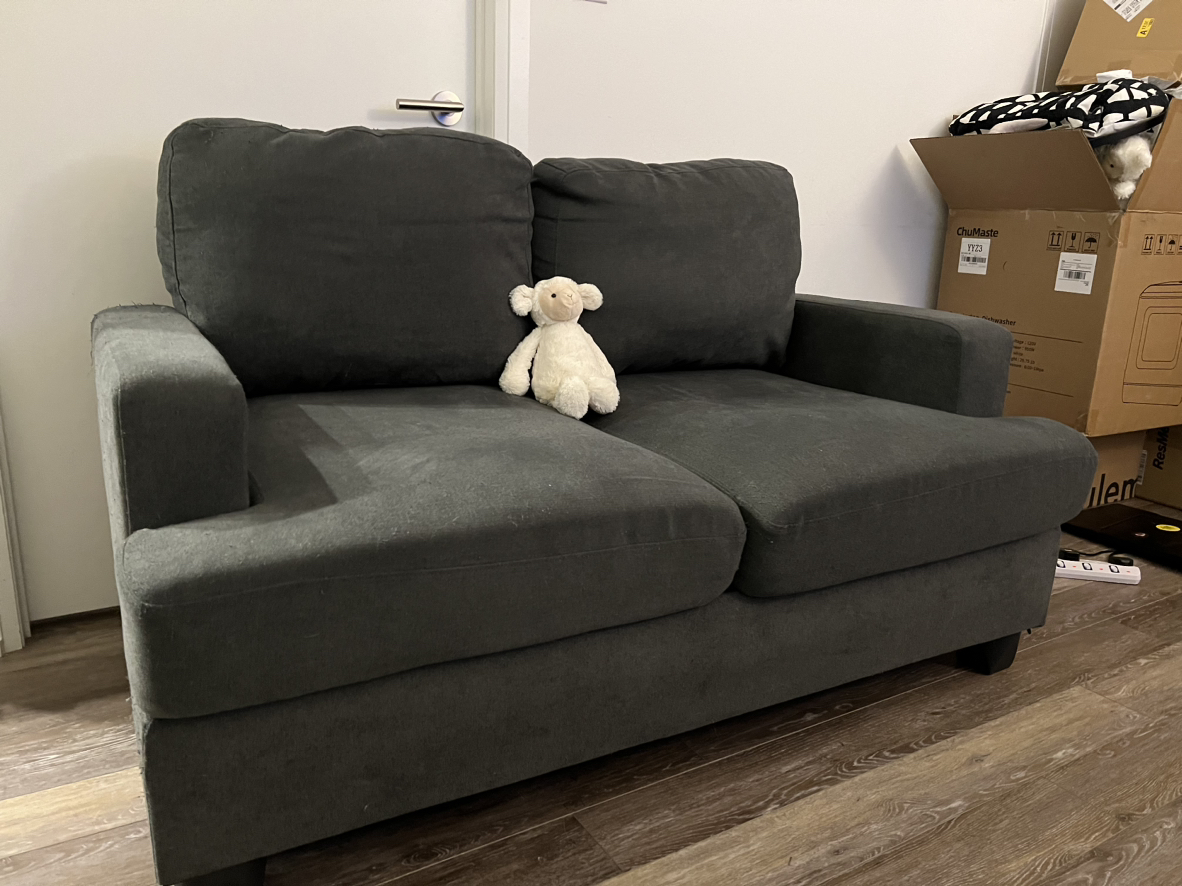 Grey Loveseat Sofa