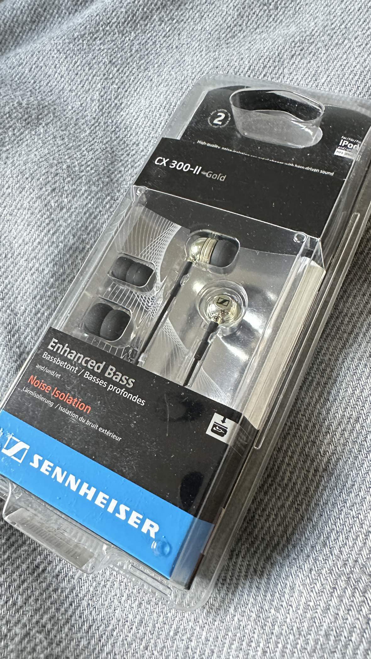 SENNHEISER CX300-II Gold in-ear Headphones thumbnail