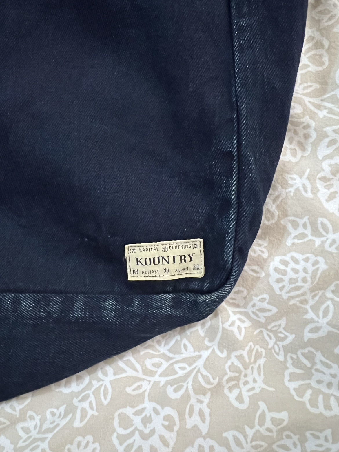 Kapital messenger bag sashiko patchwork denim image indicator(2)