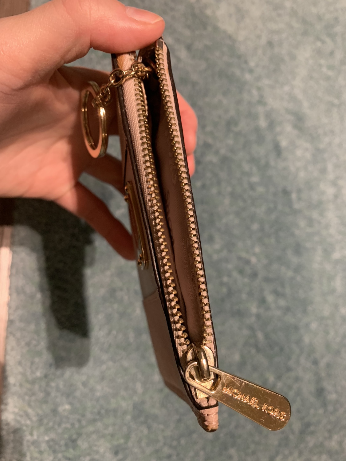 Michael Kors Zip-Around Card Case Rose Gold image indicator(3)