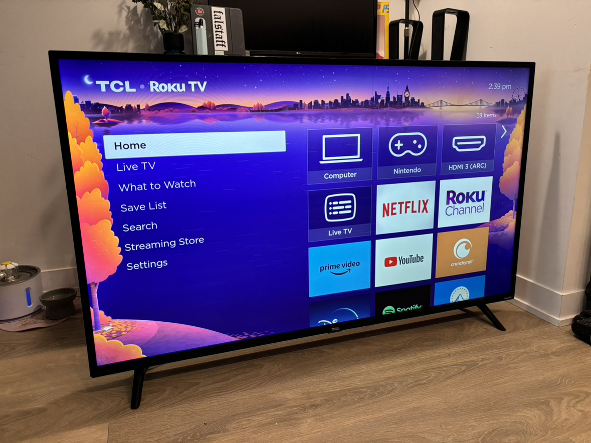 55 inch TCL Roku TV (Minor Damage)