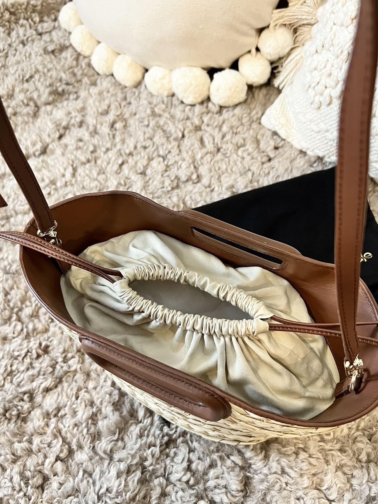 Maje Bucket Bag w Leather Trim image indicator(6)