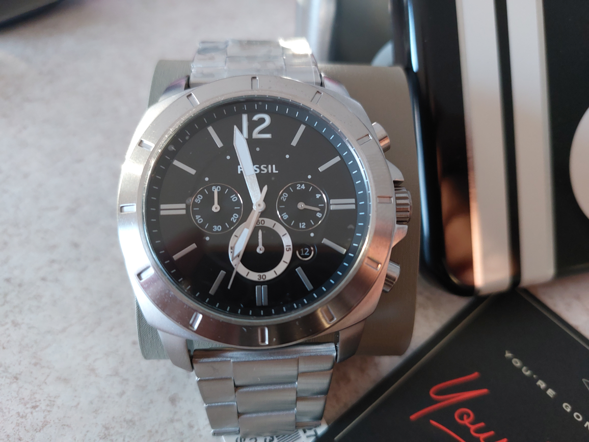 New Stainless steel Fossil watch - photo 2