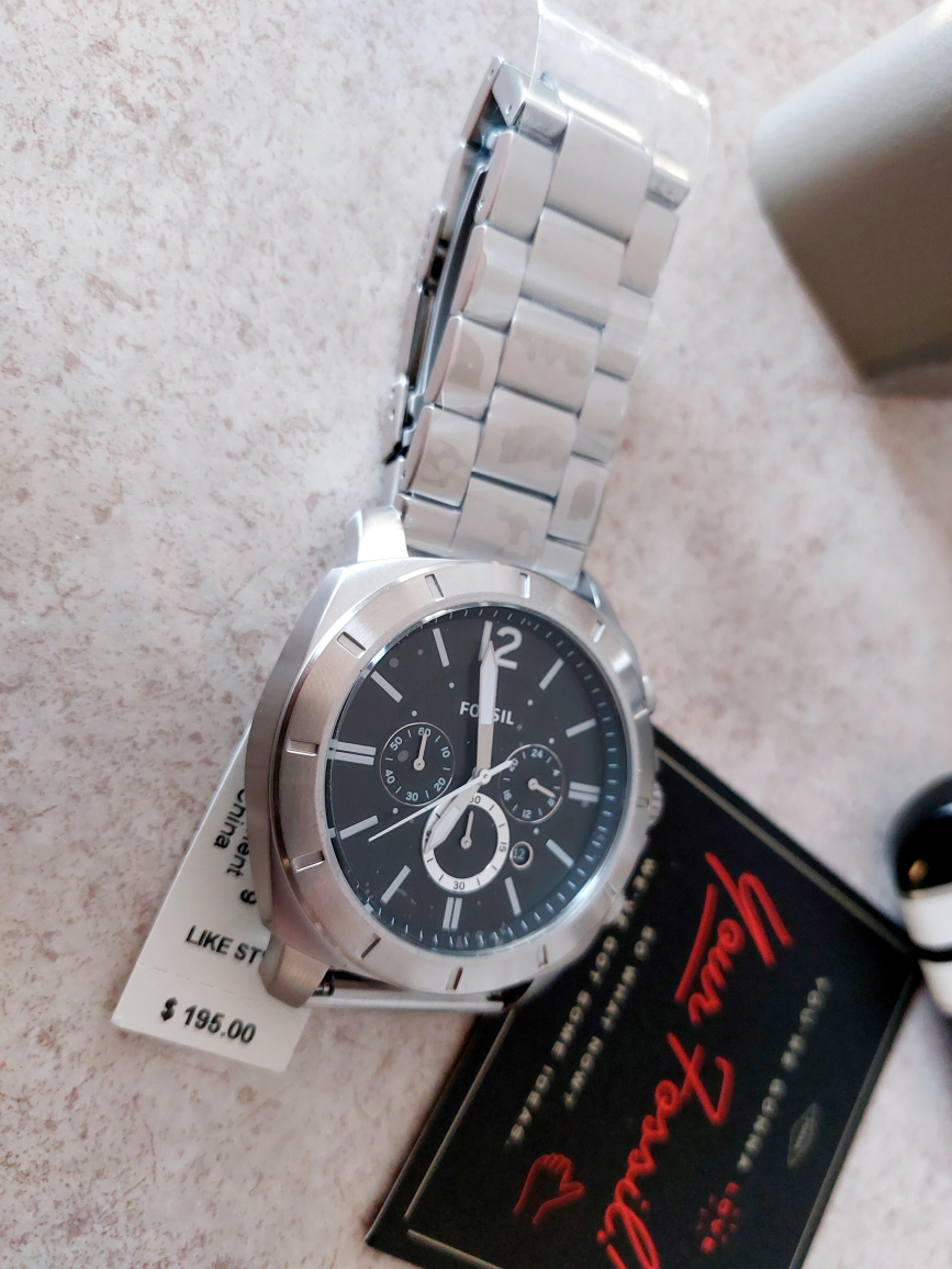 New Stainless steel Fossil watch - photo 4