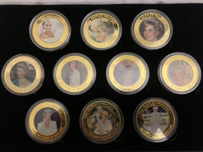 Princess Diana EXCLUSIVE Gold Coins (1000 SETS ONLY EVER MADE!) image indicator(3)