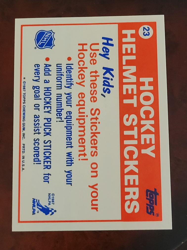 1988-89 Topps Stickers Inserts NHL Montreal Canadiens BEAUTY image indicator(2)