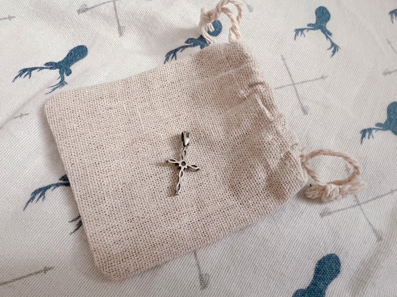 Cross Pendant 925 silver and crystal NEW image indicator(4)