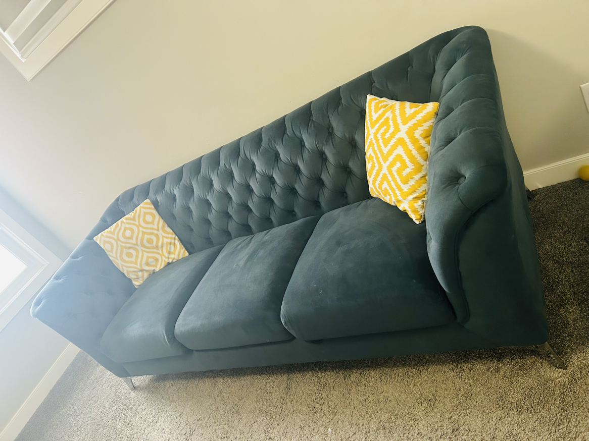 Velvet couch - Tale blue - photo 2