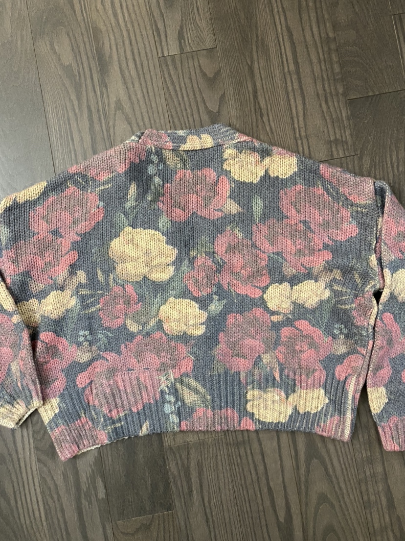 Limited Zara Flower pattern knit sweater - photo 2