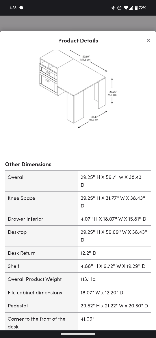 Reversible corner desk with drawers - photo 2