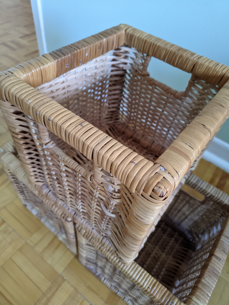 Rattan wicker storage bins 3 image indicator(2)