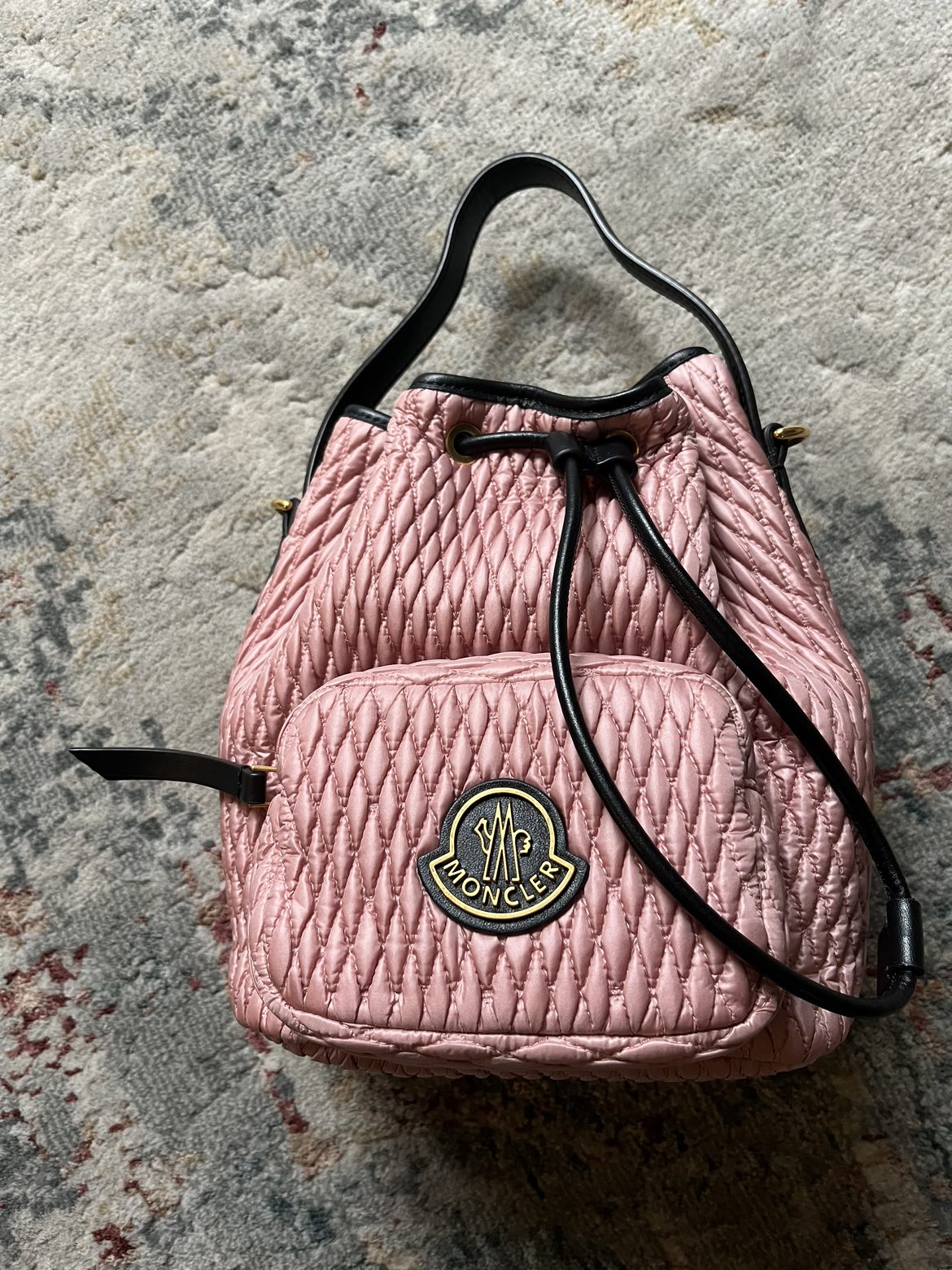 MONCLER Cross Body Drawstring Padded Bag thumbnail