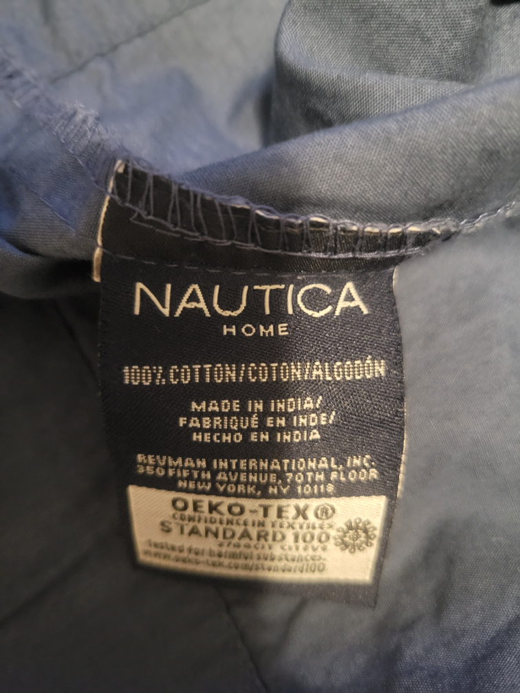 Pillow covers 2pcs navy blue Double/Full Nautica - photo 4