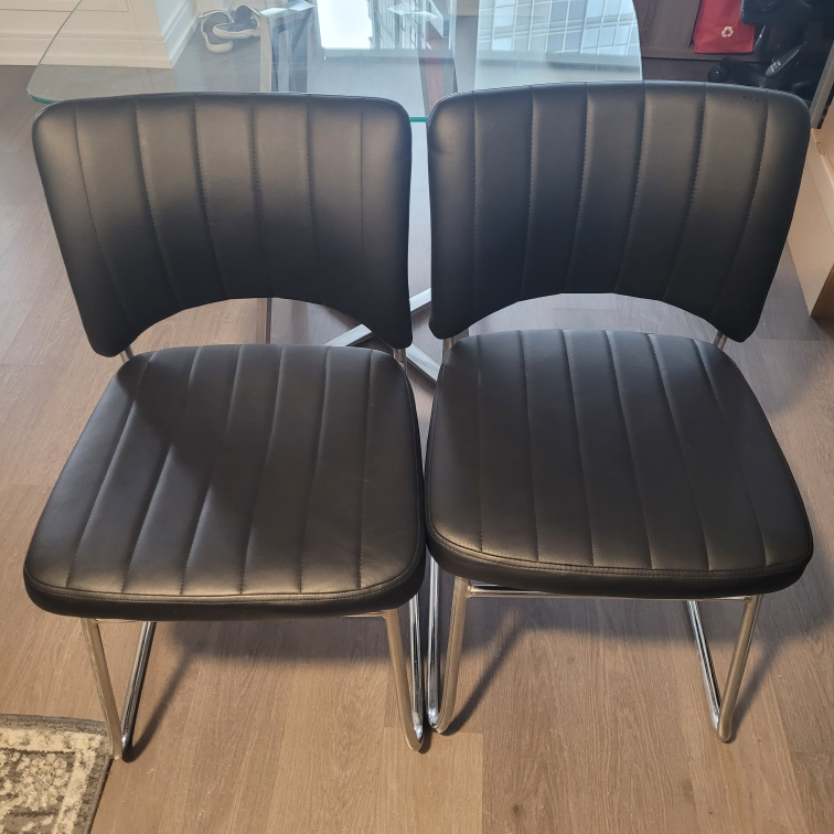 Black Dining Chair Set