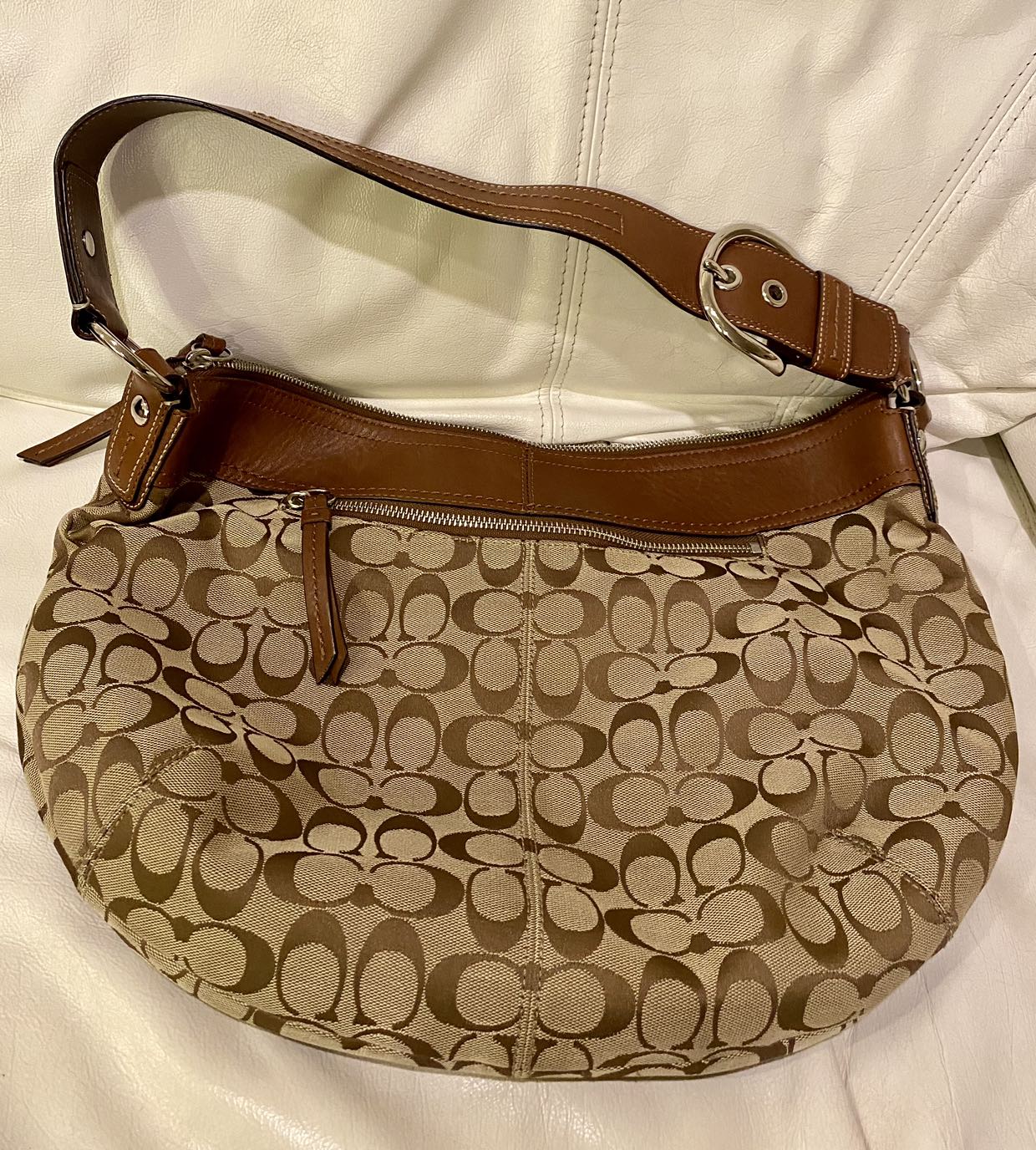 Coach signature jacquard large hobo bag - photo 2