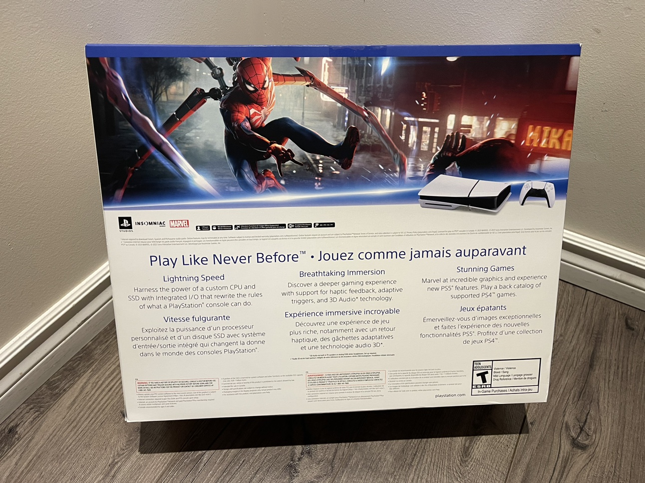 PS5 CONSOLE DISC SLIM VERSION WITH SPIDER-MAN BUNDLE - photo 2