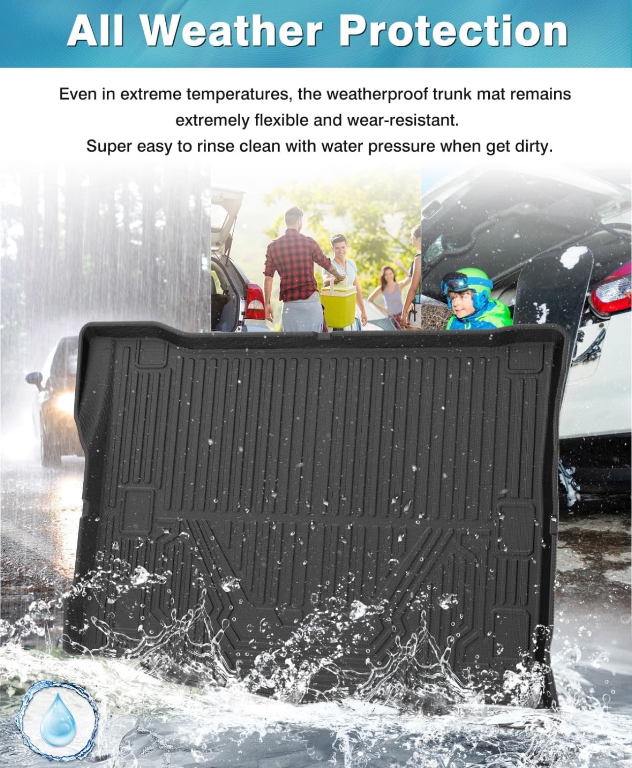 Rear Trunk Cargo Liner for 2021-2023 Jeep Wrangler 4XE image indicator(9)