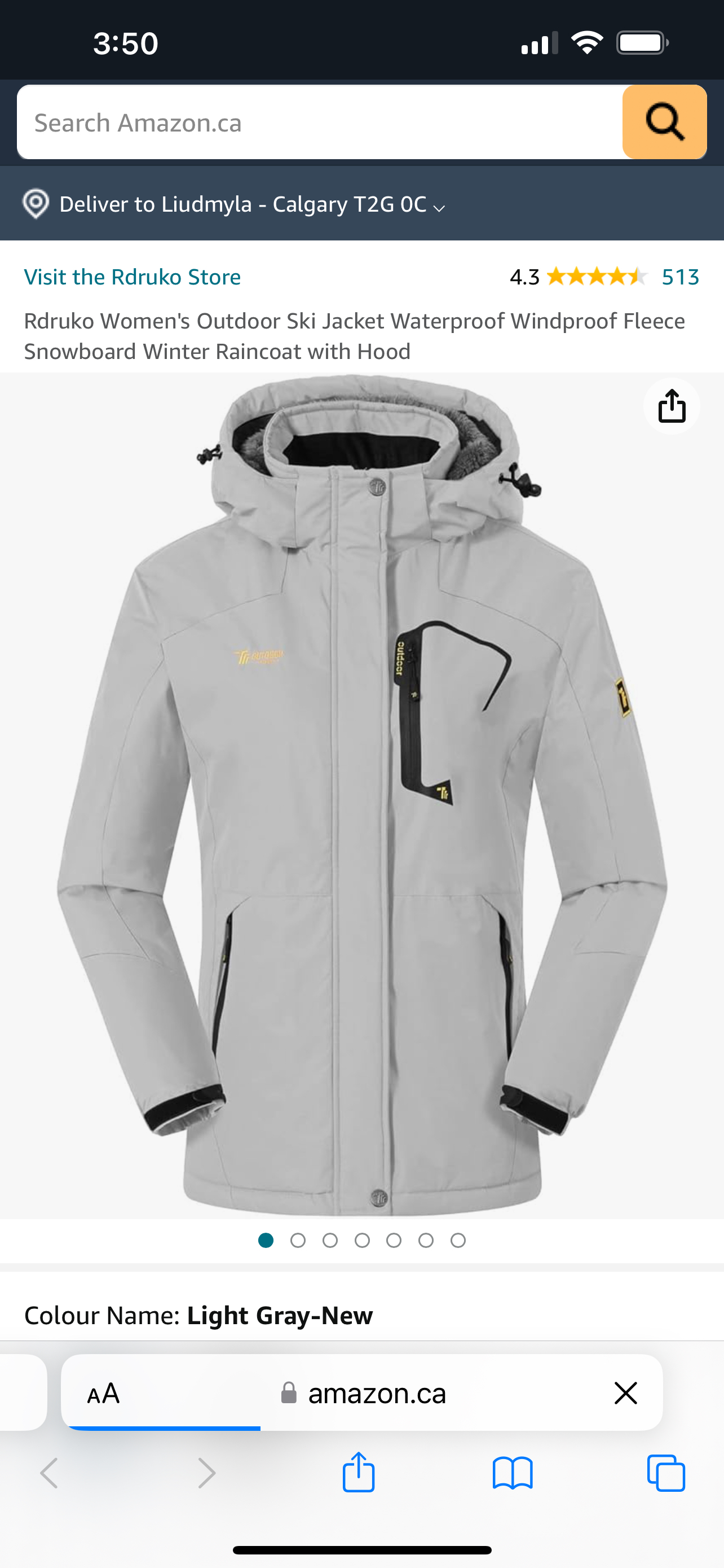 Winter ski jacket for women thumbnail