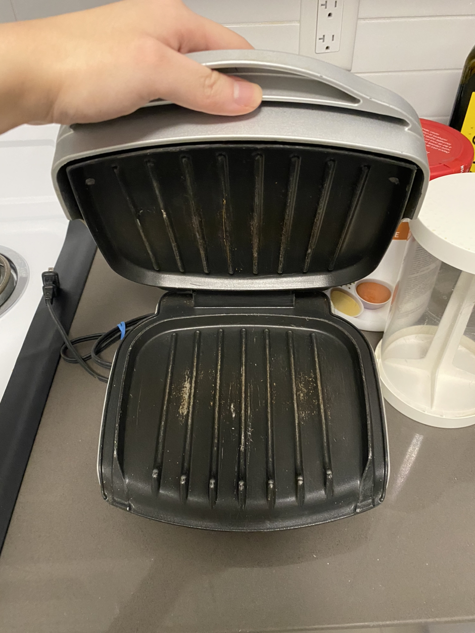 #freecycle Griller toaster and a burger press
