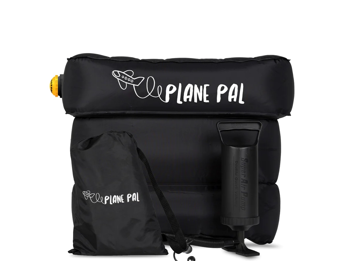 Plane pal inflatable travel pillow with pump - photo 2