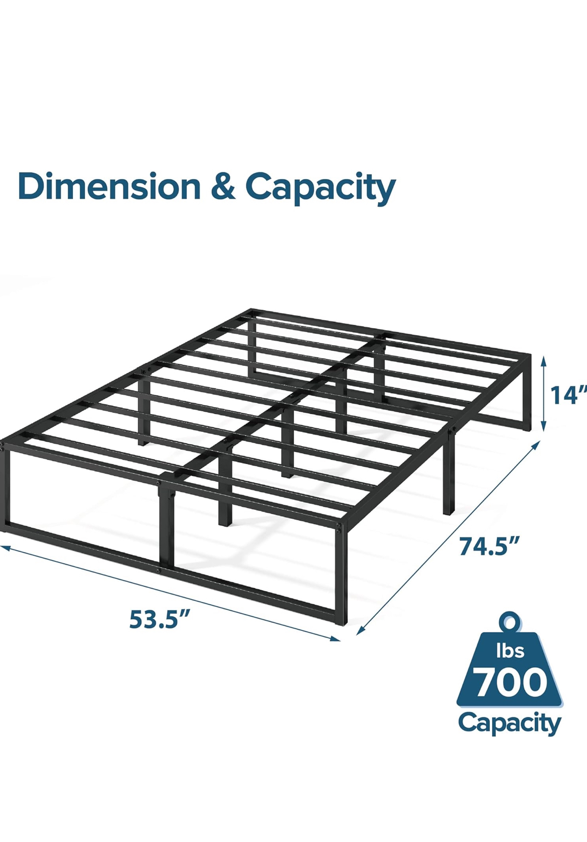 Full size good condition bed frame for sale - photo 3