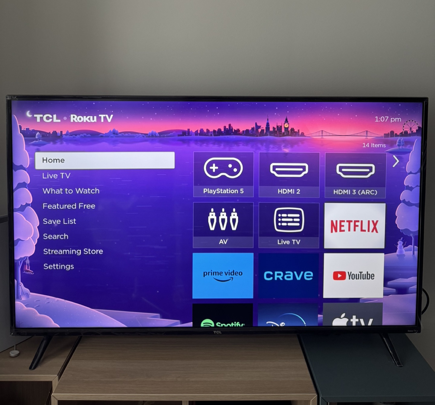TLC 4k Roku TV 55”