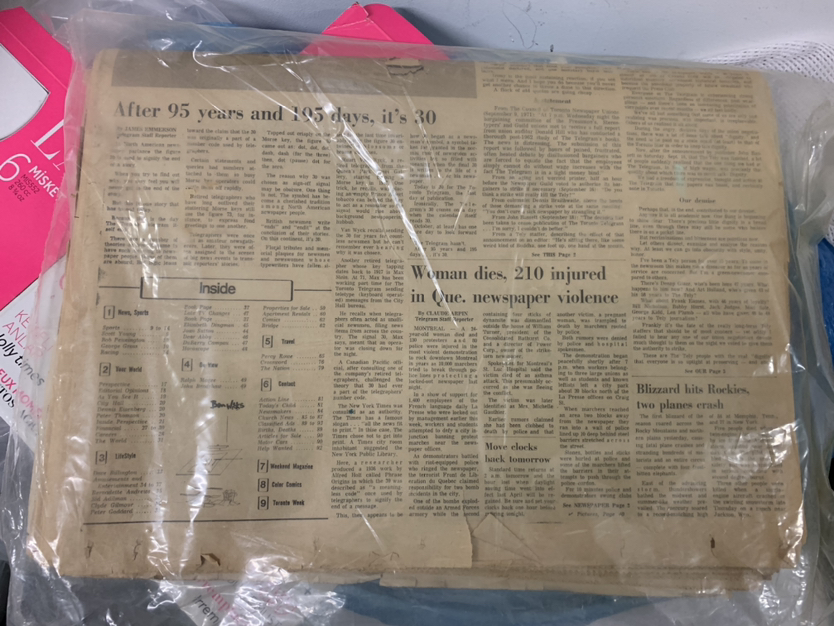 Final Edition of the Toronto Telegram Newspaper image indicator(2)