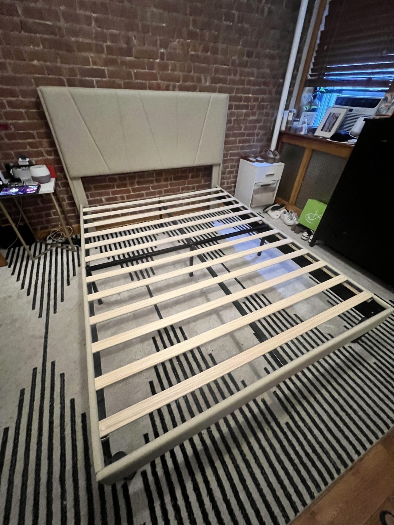 Queen Bed Frame with Mattress - photo 2