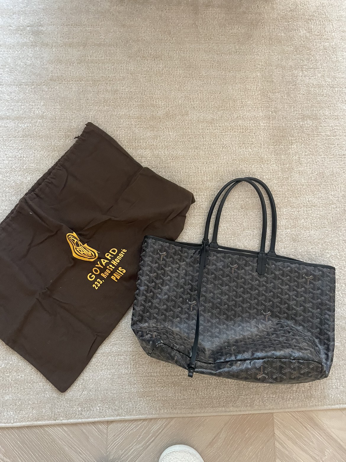 Authentic Goyard Tote PM Navy Blue