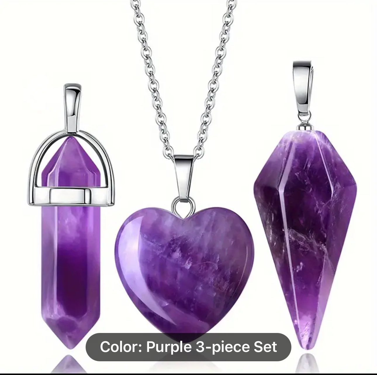 Crystal pendant necklace