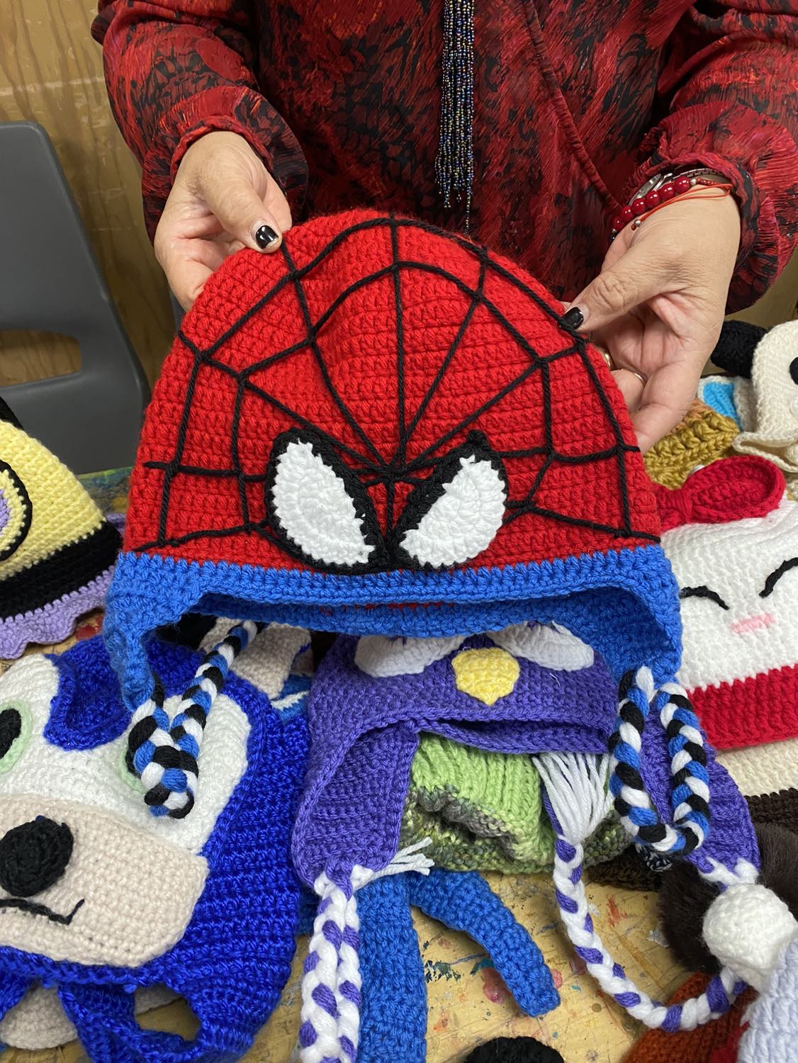 Spider-Man adult handcrafted winter hat