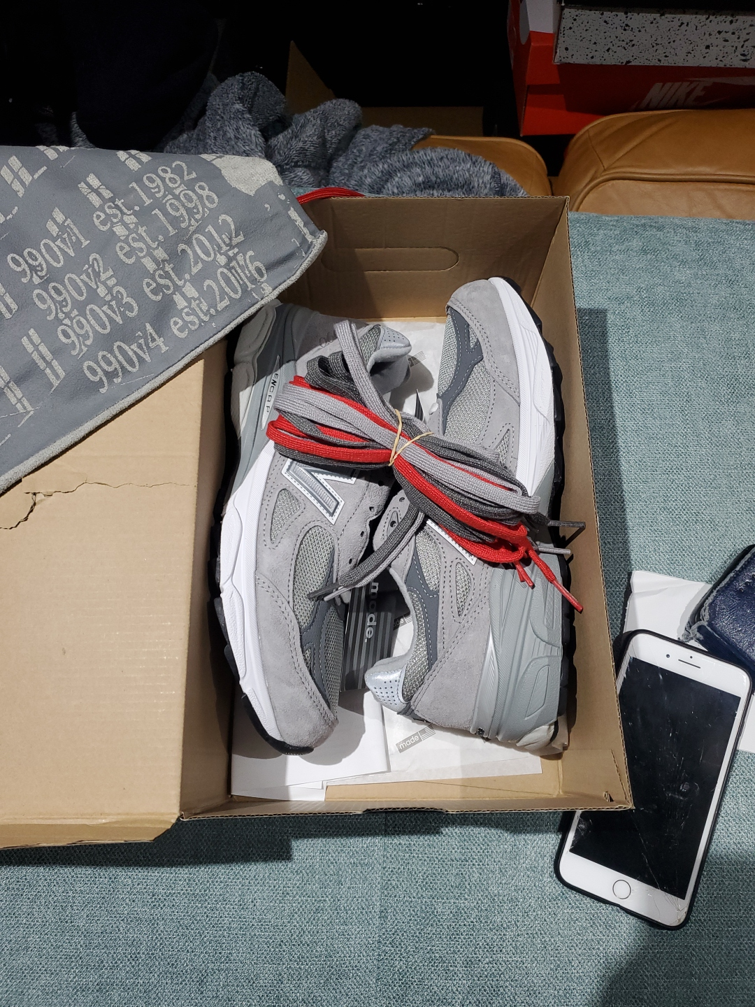 new balance  7.5m 990v3 grey - photo 4