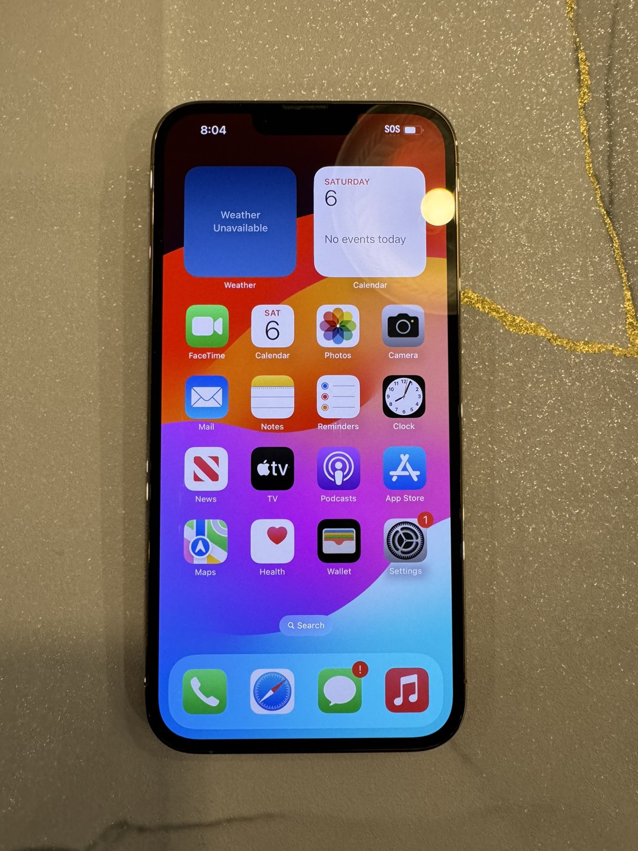 iPhone 13 Pro Max, 128 GB, Gold, Mint Condition, Unlocked