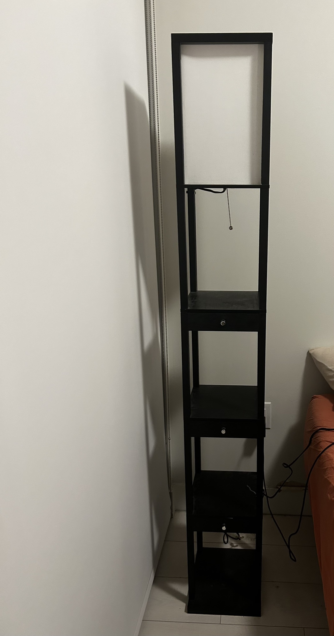 A pair of bed side lamps