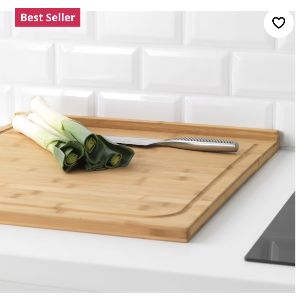 Chopping board bamboo Large 46x53cm 🥕