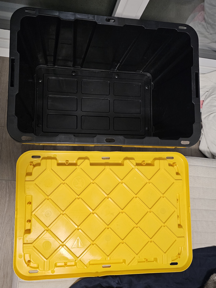 Stackable Plastic Storage box with Lid thumbnail