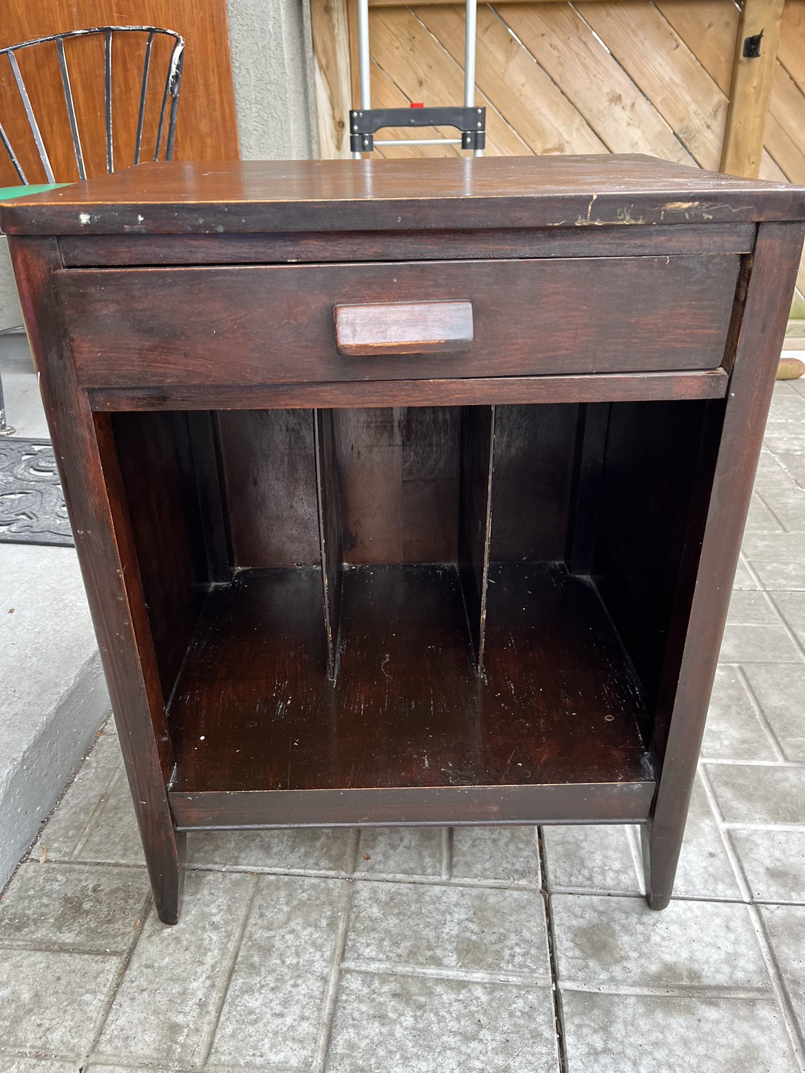 SOLID WOOD BEDSIDE TABLE thumbnail
