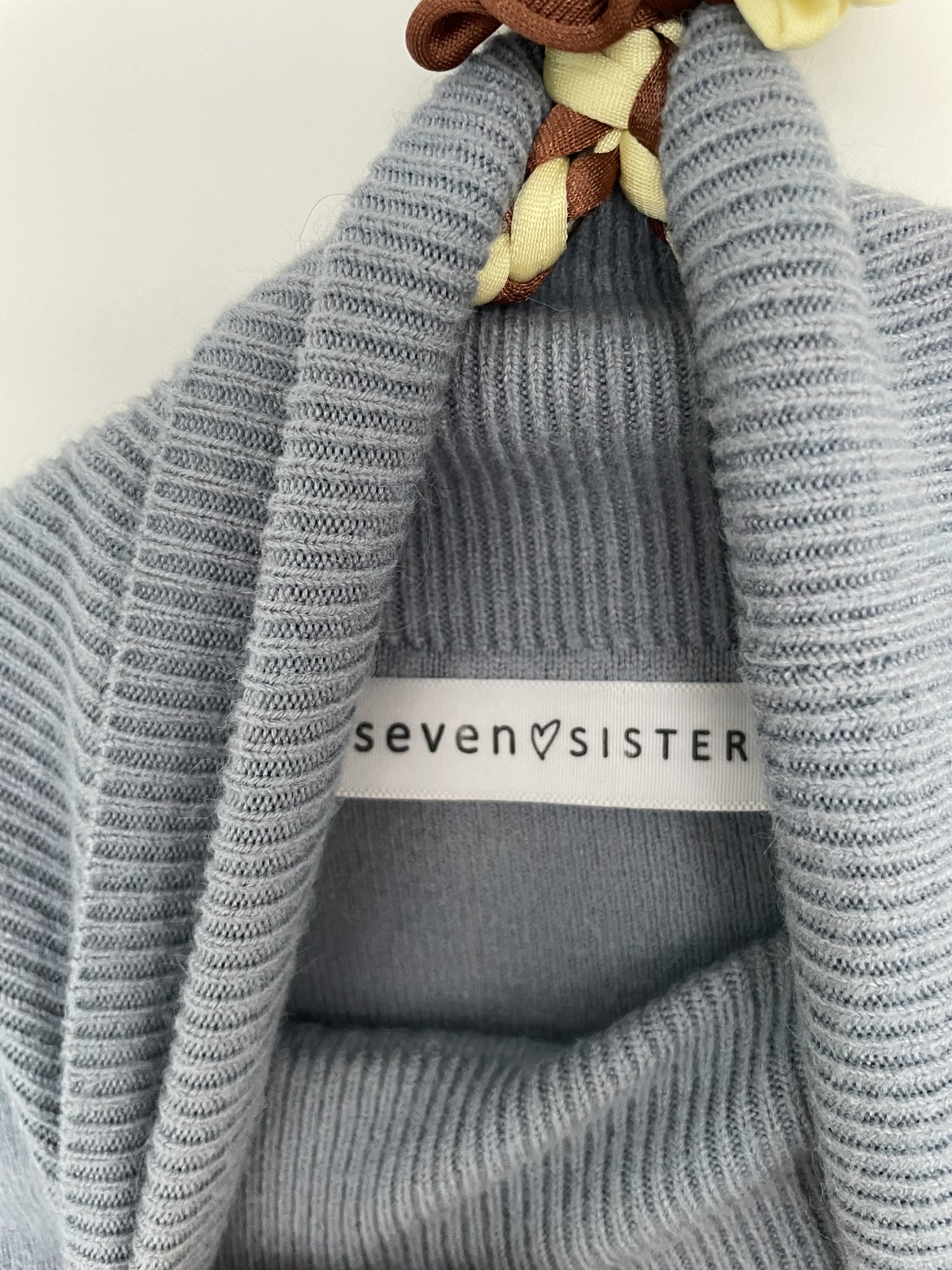 Soft Light Blue Cropped Turtleneck image indicator(3)