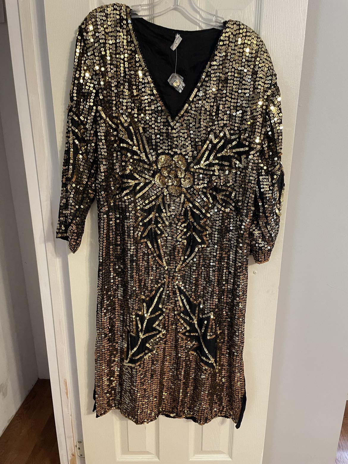 Occasion Dresses (2): gold sequins and silver sparkle