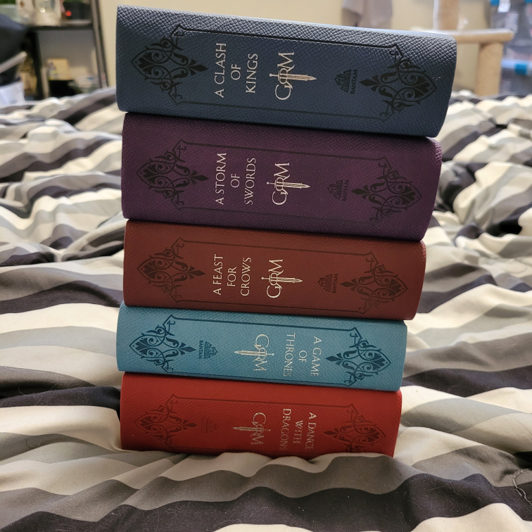 complete set of Game Thrones original novels. image indicator(2)